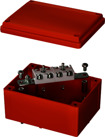 ДКС FSK20410 Коробка пластиковая FS с гладкими стенками и клеммниками IP56,150х110х70мм,4р, 450V,32A,10мм.кв, нерж.контакт