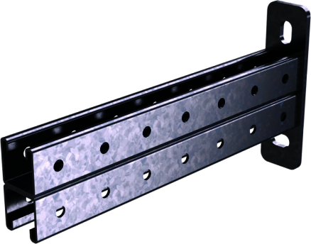 ДКС IBBD4145C Консоль двойная, 41х41мм, L450мм, INOX 304