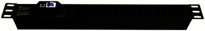 ДКС R519IEC8CBC14 БРП 19" 10A с автоматом 1P Вых: 8хC13, Вх:C14X2м