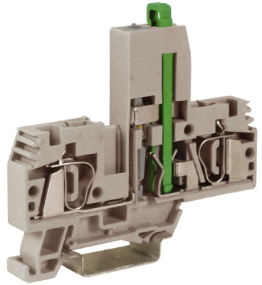 ДКС ZHF248GR HMF.4/L48, держатель предохранителя, 4 кв.мм, серый с микросхемой LED 48 В