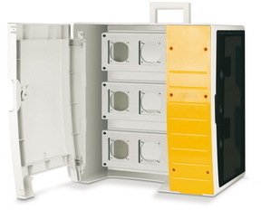 ДКС DIS6570038 MBOX3 Корпус на 39 модулей и 9 постов с основанием 70х87 мм.