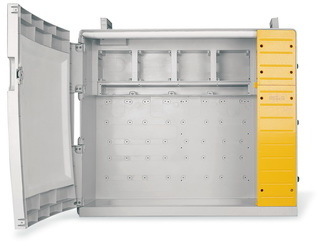 ДКС DIS6580050 MBOX5 Корпус на 52 модуля , 4 поста с основанием 136х125 мм и доп.пространством