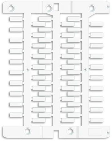 ДКС NUT12 Маркировка для провода, жесткая, для трубочек. 4х12мм. Белая