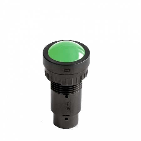 ДКС ASL0S23RGB24 Индикатор сферический, винт. подкл., уст.размер 22/30, круг., LL, крас./зел./жёлт./син./фиол./гол./бел., 24В,