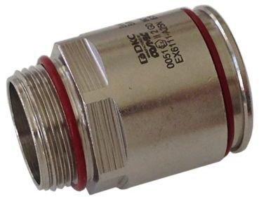 ДКС EX6111-A20N Взрывозащищенная Ex e муфта труба-коробка. DT 20 мм. M20x1,5.Никелированная латунь. IP66/67