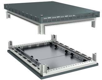 ДКС R5KTB88H50IT Крыша перфорированная и основание для IT корпусов CQE 800 x 800 RAL7011