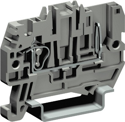 ДКС ZHVP300GR-RET Пружинная проходная клемма со штыревым контактом. Серая. 2,5 кв. мм.