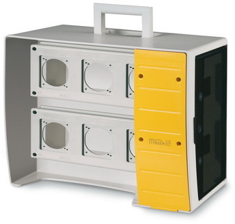 ДКС DIS6560026 MBOX2. Корпус на 16 модулей и 6 постов с основанием 70х87 мм.