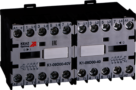 КЭАЗ 117598 Мини-контактор реверсивный OptiStart K1W-09D00-40MC-24AC/DC
