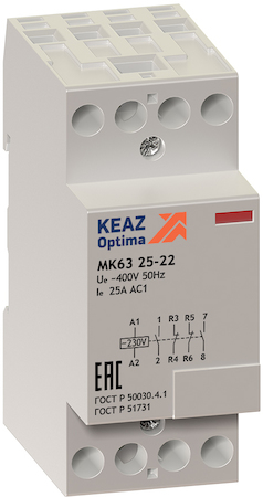 КЭАЗ 233825 Контактор модульный OptiDin МК63-2020-24AC/DC