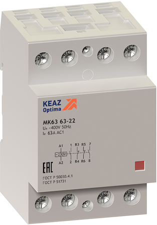 КЭАЗ 142270 Контактор модульный OptiDin МК63-6322-24AC/DC