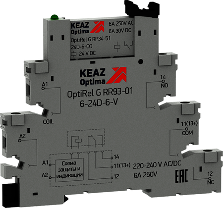 КЭАЗ 282945 Релейный модуль OptiRel G RM38-51-220-240U-6-V-CO