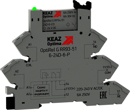 КЭАЗ 282949 Релейный модуль OptiRel G RM38-61-24D-6-P-CO-S