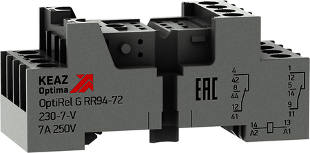 КЭАЗ 281170 Розетка для реле OptiRel G RR94-72-230-7-V