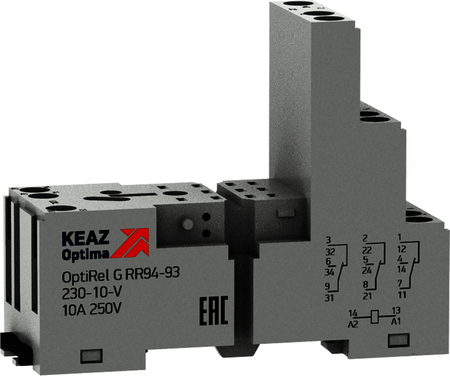 КЭАЗ 281166 Розетка для реле OptiRel G RR94-94-230-7-V