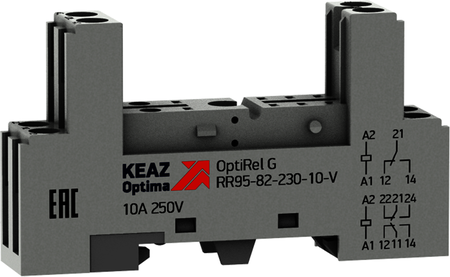 КЭАЗ 281176 Розетка для реле OptiRel G RR95-82-230-10-V