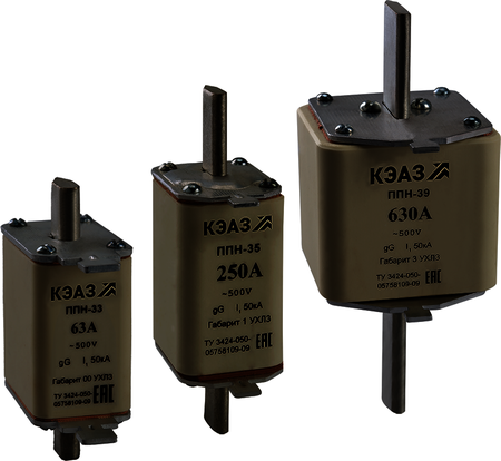 244927 Вставка плавкая ППН-39-X0-3-200А-УХЛ3-КЭАЗ