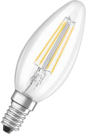 Osram 4058075116702 Светодиодная  филаментная лампа LED STAR ClassicB 5W (замена 60Вт),нейтральный белый свет, прозрачна