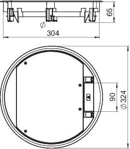 OBO Bettermann Лючок универс. 12хModul45 полиамид GESR9-2U12T 9011 черн. OBO 7405466