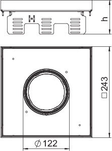 OBO Bettermann Рамка кассетная RKFN2 UZD3 9 243х243мм 9VS25 OBO 7409380
