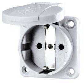 MENNEKES Розетка Schuko 16А 2P+E безвинт. клеммы IP54 сер. Mennekes 11010