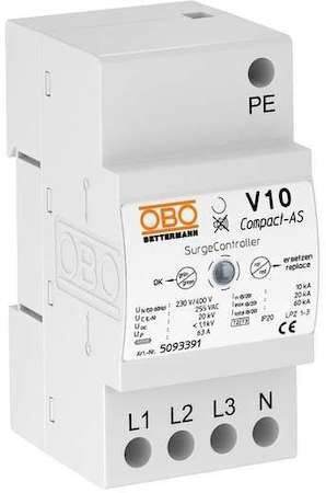 OBO Bettermann Вставка для УЗИП (Класс II+III) 320В V10-C 0-320 OBO 5093404