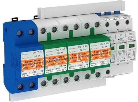 OBO Bettermann Комплект УЗИП 3+NPE (Класс I+II) 255В PS4-B+C TNS+FS OBO 5089763