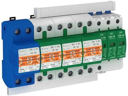 OBO Bettermann Комплект УЗИП 3+NPE (Класс I+II) 255В PS4-VA TT+FS OBO 5089777