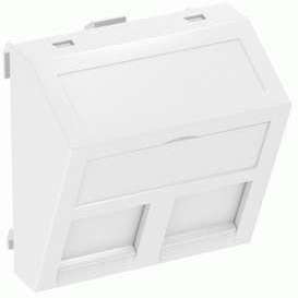 OBO Bettermann Корпус компьютерной розетки Modul45 тип B (наклонный) 45х45мм DTS-2B SWGR1 черн. OBO 6119246