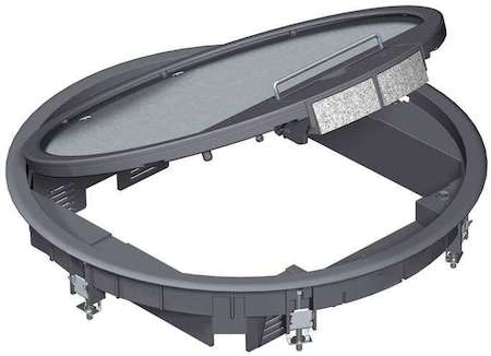 OBO Bettermann Лючок универс. 12хModul45 полиамид GESR9 SR U 7011 сер. OBO 7405512