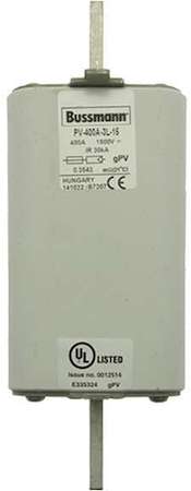 Предохранитель 400А 1500В 3L для фотоэлектрики EATON PV-400A-3L-15