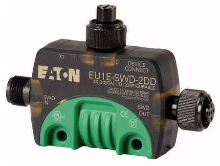 Модуль ввода/вывода T-Connector EU1E-SWD-2DD IP67 24В M12 EATON 174715