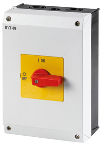 Выключатель в корпусе 3п 32А P1-32/I1-RT красн. ручка EATON 233994