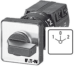 Выключатель 3п Ie=12А пол.1-0-2 45град. перед. креп. TM-3-8212/E EATON 010807