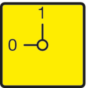 Панель передняя аварийный STOP для T0 жел. FS908GE-T0 EATON 003198