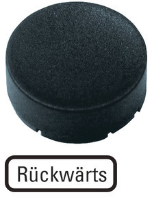 Шильдик кнопочный выступающий "обратный" M22-XDH-S-D16 черн. EATON 218236