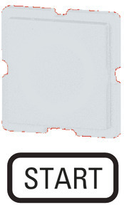 Шильдик "START" 122TQ25 бел. EATON 063746