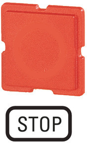 Шильдик СТОП 110TQ25 красн. EATON 093363