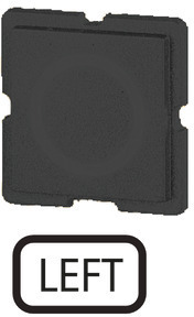 Шильдик "левый" 234TQ25 черн. EATON 090987
