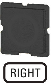 Шильдик "П" 235TQ25 черн. EATON 091009