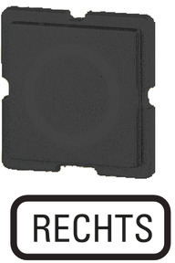 Шильдик "RECHTS" 135TQ25 черн. EATON 093527