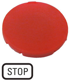 Шильдик кнопочный плоский "СТОП" M22-XD-R-GB0 EATON 218194