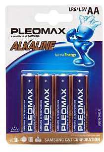Элемент питания алкалиновый LR LR6 BP-4 (блист.4шт) Pleomax C0019242