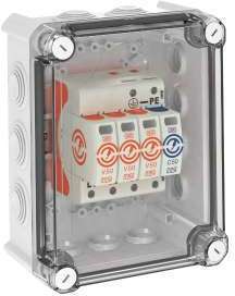 OBO Bettermann Комплект УЗИП V50-3+NPE в защитном корпусе (Класс I+II) 280В VG-V50-3+NPE-280 OBO 5093596