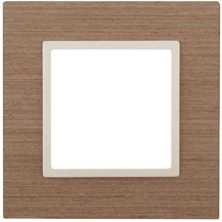 ERA Б0034566 14-5301-07 Эл/ус ЭРА Рамка на 1 пост, дерево, Эра Elegance, ясень+сл.кость