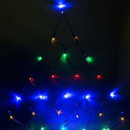 Гирлянда "Сеть" 2х2х1.5м свечение с динамикой 136LED мультиколор 230В провод черн. Neon-Night 215-009