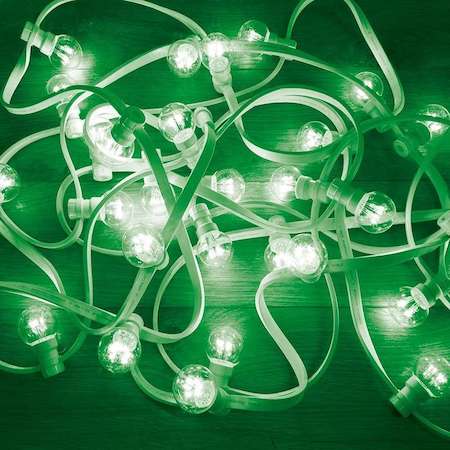 Гирлянда "LED Galaxy Bulb String" 10м 6х30LED зел. IP65 влагостойкая провод бел. каучук Neon-Night 331-304