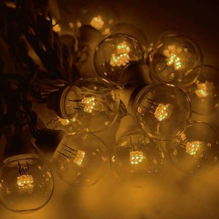 Гирлянда "LED Galaxy Bulb String" 10м 6х30LED жел. IP65 влагостойкая провод черн. каучук Neon-Night 331-321