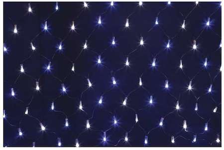 Neon-Night Гирлянда Сеть "НЕТ ЛАЙТ" 2х0.7м 176LED 11Вт 220В IP44 син./бел.; черн. провод. NEON-NIGHT 215-012