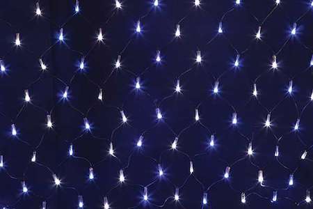 Neon-Night Гирлянда Сеть "НЕТ ЛАЙТ" 2х1.5м 288LED 18Вт 220В IP44 (с контроллером) бел./син.; черн. провод NEON-NIGHT 215-022